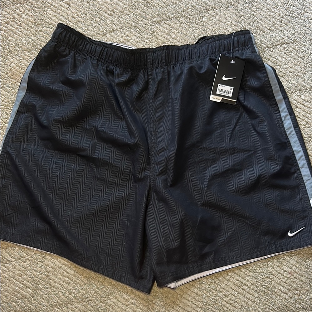 Nike Black Athletic Shorts with Elastic Waistband and Breathable Fabric